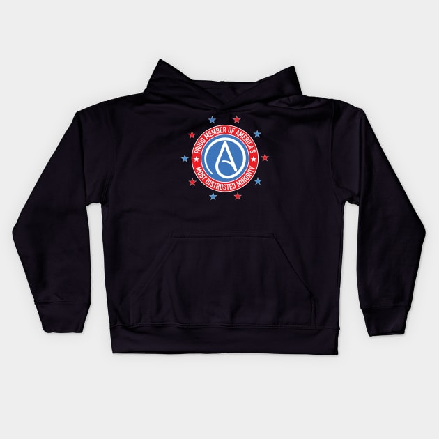 Atheist Symbol - Most Distrusted Minority Kids Hoodie by Vector Deluxe